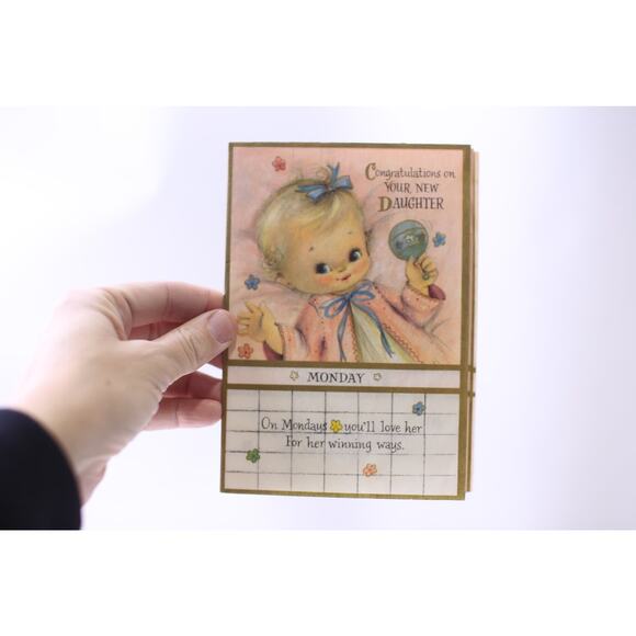 New Daughter, Cute Baby Girls, Week Days, Love Messages, Used - Picture 1 of 4